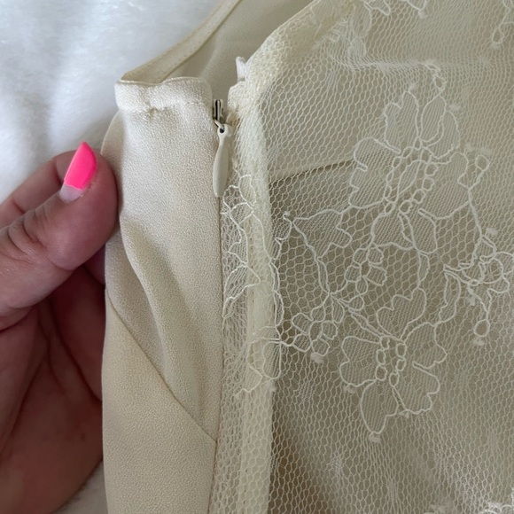 Maje Riratoire Ivory Lace Detail mini dress - Picture 10 of 13